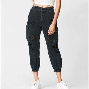 LF; Carmar Denim: Baggy Grinded Cargo Pant